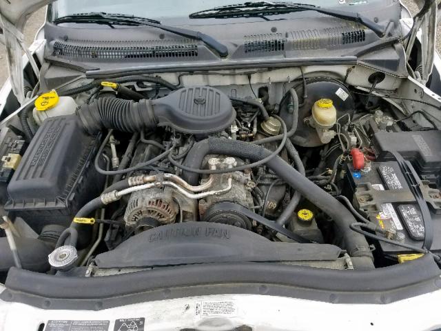 1B7GL23Y2VS134894 - 1997 DODGE DAKOTA WHITE photo 7