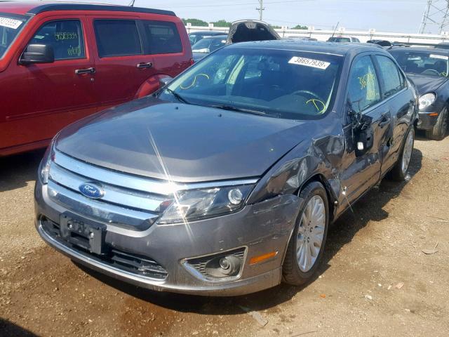 3FADP0L35AR322823 - 2010 FORD FUSION HYB GRAY photo 2