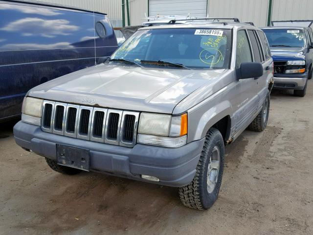 1J4GZ58S4WC353513 - 1998 JEEP GRAND CHER GRAY photo 2