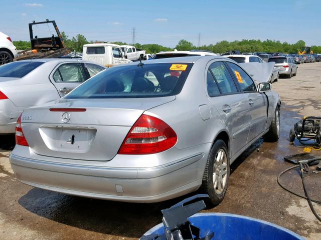 WDBUF65J05A672788 - 2005 MERCEDES-BENZ E 320 SILVER photo 4