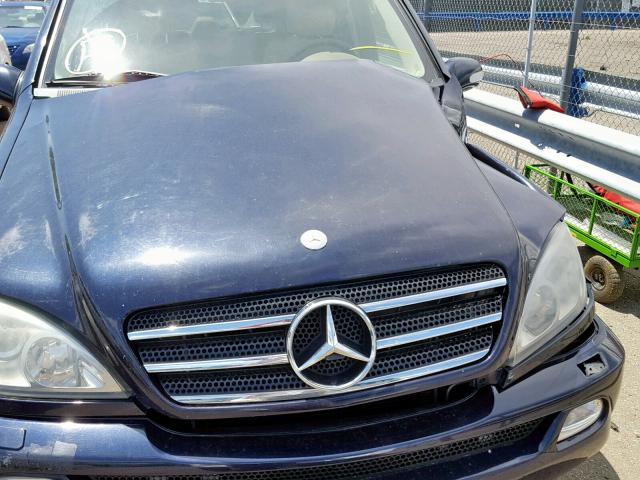 4JGAB75E73A411384 - 2003 MERCEDES-BENZ ML 500 BLUE photo 7