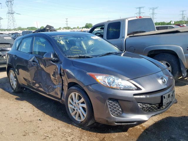 JM1BL1L7XC1532286 - 2012 MAZDA 3 I GRAY photo 1