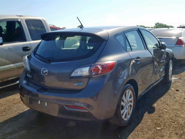 JM1BL1L7XC1532286 - 2012 MAZDA 3 I GRAY photo 4