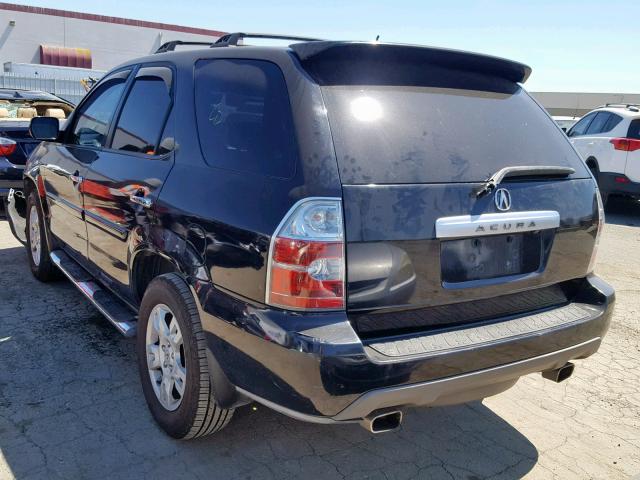 2HNYD18976H522297 - 2006 ACURA MDX TOURIN BLACK photo 3