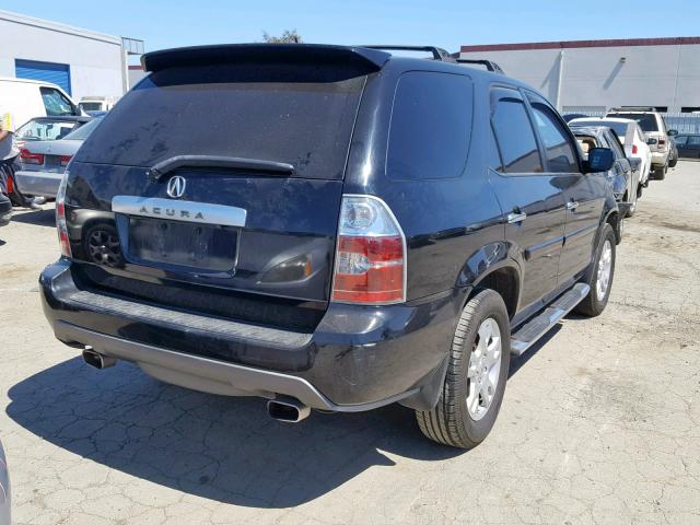 2HNYD18976H522297 - 2006 ACURA MDX TOURIN BLACK photo 4