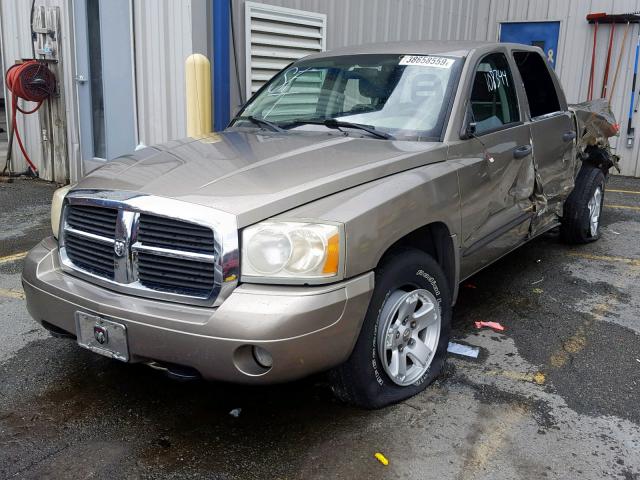 1D7HE48N16S545610 - 2006 DODGE DAKOTA QUA GOLD photo 2