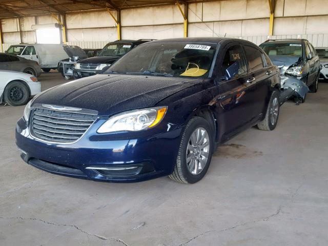 1C3CCBBB7DN654540 - 2013 CHRYSLER 200 TOURIN BLUE photo 2