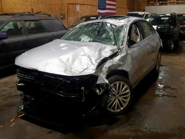 3VWLL7AJ4EM408734 - 2014 VOLKSWAGEN JETTA TDI SILVER photo 2