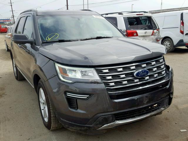 1FM5K7D81JGC00771 - 2018 FORD EXPLORER X GRAY photo 1