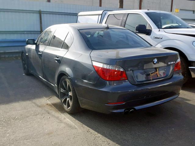 WBANW135X8CZ73878 - 2008 BMW 535 I GRAY photo 3