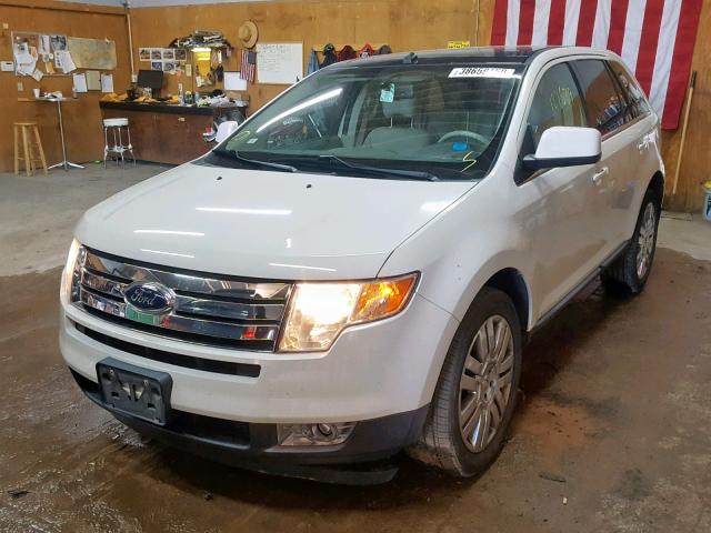 2FMDK49C69BA45113 - 2009 FORD EDGE LIMIT WHITE photo 2