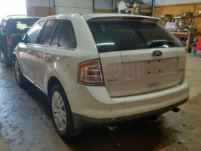 2FMDK49C69BA45113 - 2009 FORD EDGE LIMIT WHITE photo 3