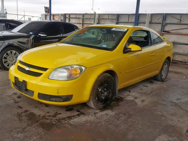 1G1AL18F667724889 - 2006 CHEVROLET COBALT LT YELLOW photo 2