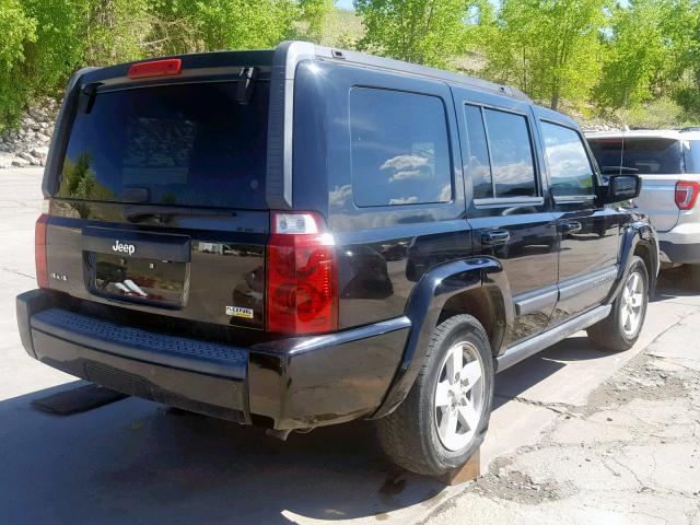 1J8HG48N08C155902 - 2008 JEEP COMMANDER BLACK photo 4