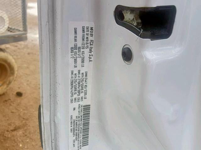 ZFBERFAT3G6B04874 - 2016 RAM PROMASTER 白色 照片 10