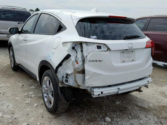 3CZRU5H59HM718528 - 2017 HONDA HR-V EX WHITE photo 3