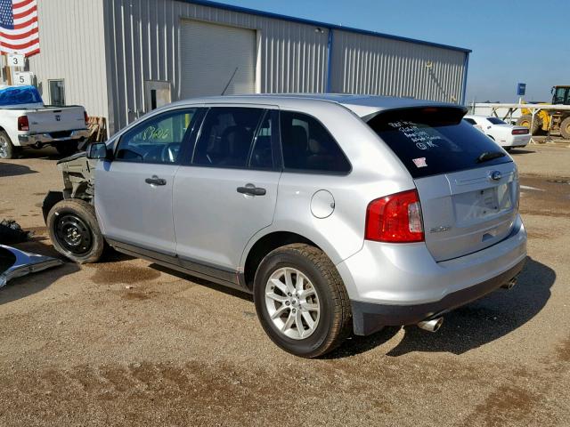 2FMDK3GCXEBA54114 - 2014 FORD EDGE SE SILVER photo 3