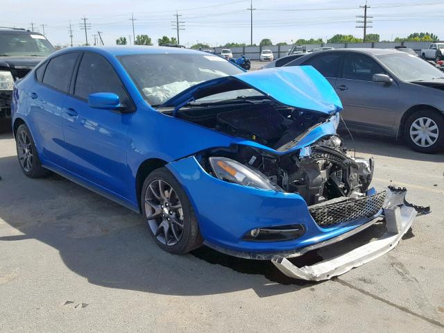 1C3CDFBB7GD519623 - 2016 DODGE DART SXT BLUE photo 1