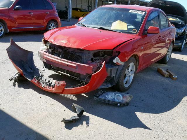 JM1BK12F161462001 - 2006 MAZDA 3 I RED photo 2