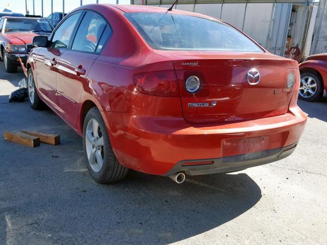 JM1BK12F161462001 - 2006 MAZDA 3 I RED photo 3