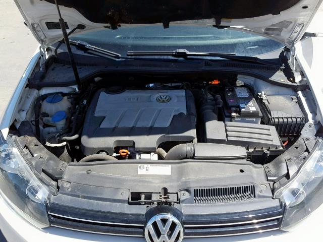 3VWPL7AJ8AM647103 - 2010 VOLKSWAGEN JETTA TDI WHITE photo 7