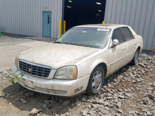 1G6KD54Y23U281700 - 2003 CADILLAC DEVILLE CREAM photo 2