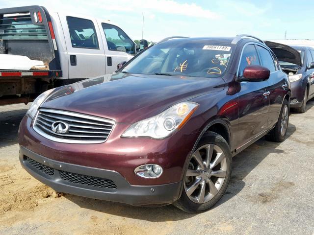 JN1AJ0HR0BM852335 - 2011 INFINITI EX35 BASE MAROON photo 2