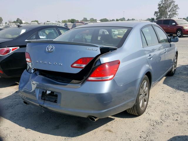 4T1BK36B87U196362 - 2007 TOYOTA AVALON XL BLUE photo 4