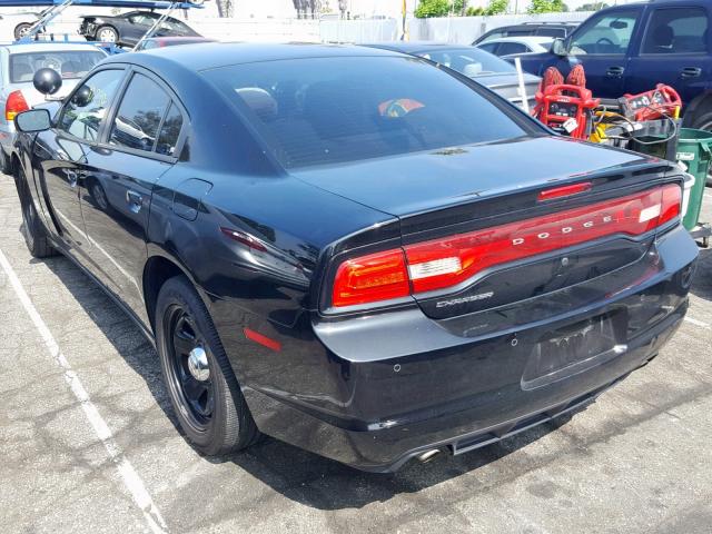 2C3CDXAT0EH358659 - 2014 DODGE CHARGER PO BLACK photo 3