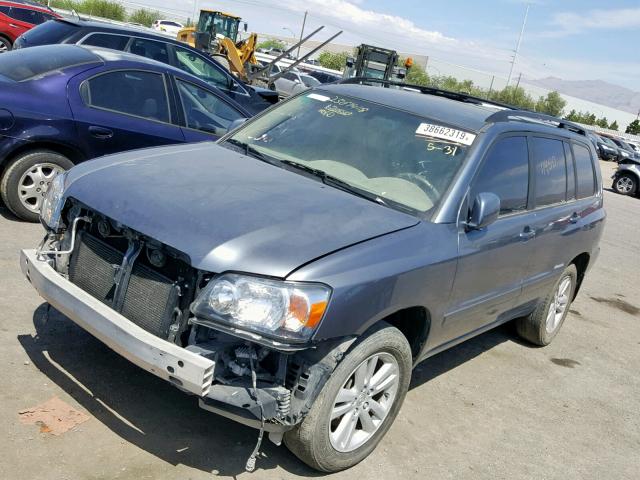 JTEDW21A460011994 - 2006 TOYOTA HIGHLANDER BLUE photo 2