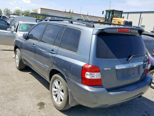 JTEDW21A460011994 - 2006 TOYOTA HIGHLANDER BLUE photo 3