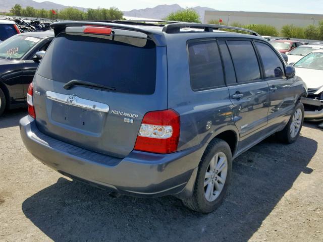 JTEDW21A460011994 - 2006 TOYOTA HIGHLANDER BLUE photo 4