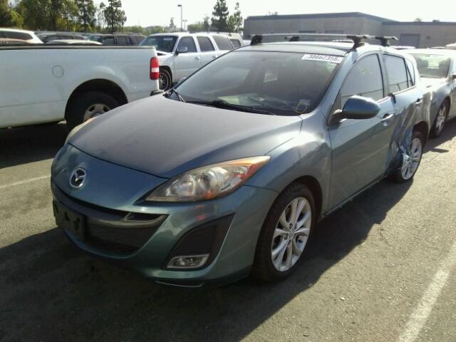 JM1BL1H69A1329709 - 2010 MAZDA 3 S BLUE photo 2