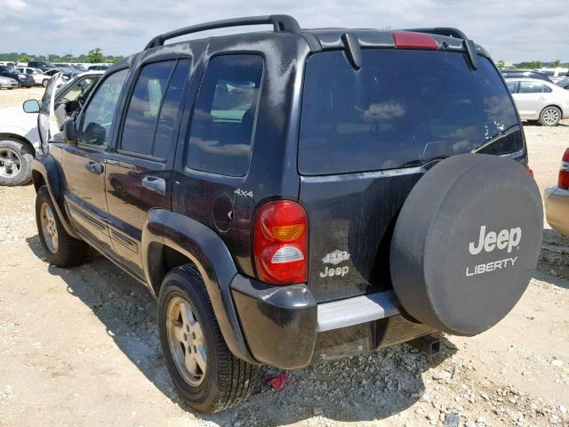 1J4GL58K62W234601 - 2002 JEEP LIBERTY LI BLACK photo 3