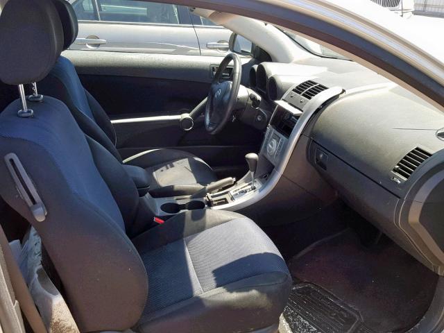 JTKDE177350034591 - 2005 TOYOTA SCION TC SILVER photo 5