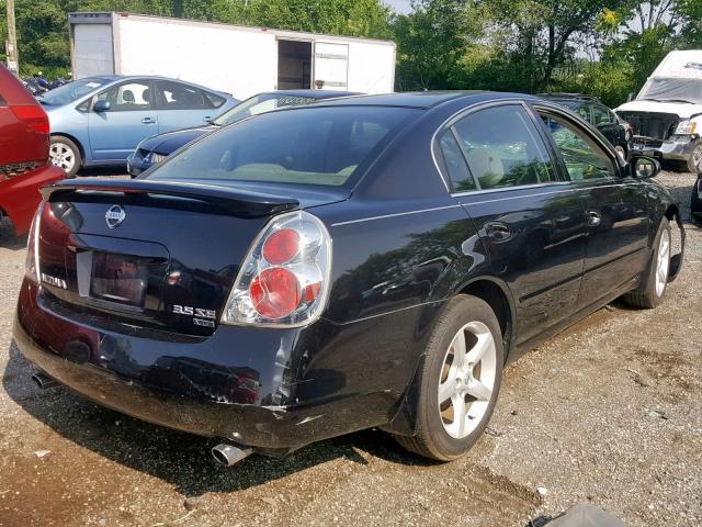 1N4BL11D65C223825 - 2005 NISSAN ALTIMA SE BLACK photo 4