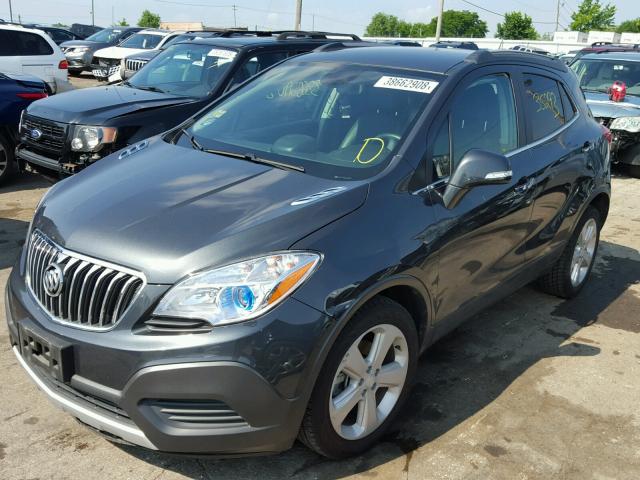 KL4CJASB0GB700981 - 2016 BUICK ENCORE GRAY photo 2