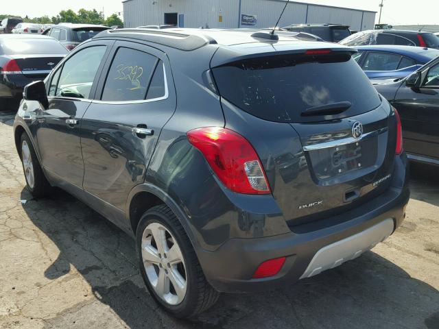 KL4CJASB0GB700981 - 2016 BUICK ENCORE GRAY photo 3