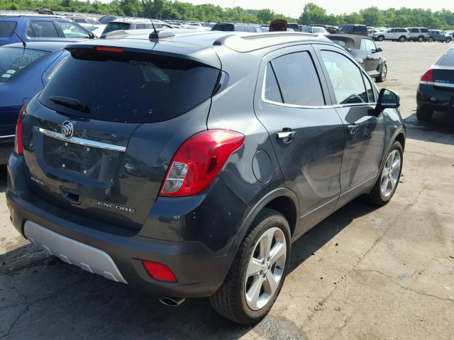 KL4CJASB0GB700981 - 2016 BUICK ENCORE GRAY photo 4