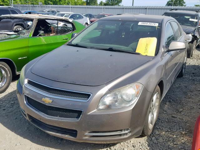 1G1ZC5E00AF255677 - 2010 CHEVROLET MALIBU 1LT ნაცრისფერი ფოტო 2