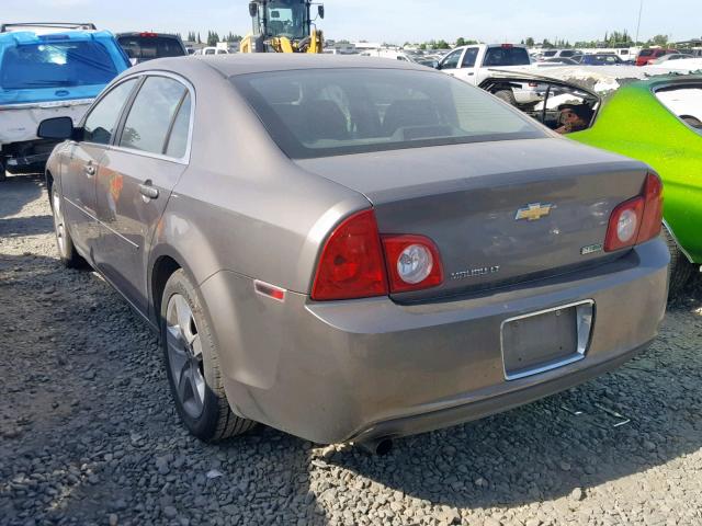 1G1ZC5E00AF255677 - 2010 CHEVROLET MALIBU 1LT ნაცრისფერი ფოტო 3