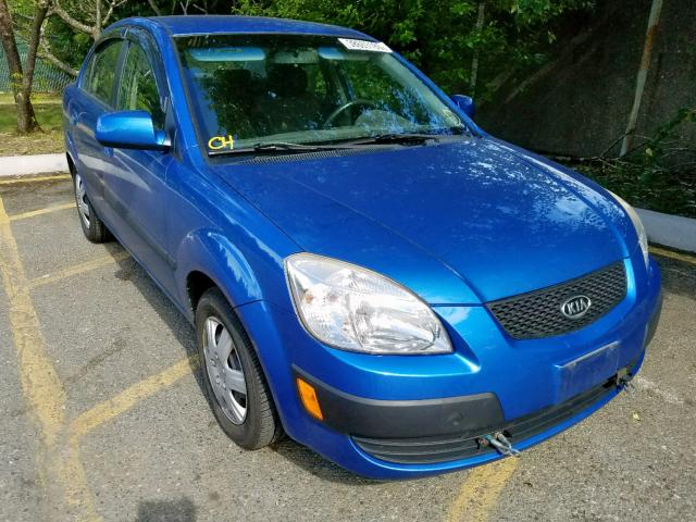 KNADE123666092766 - 2006 KIA RIO BLUE photo 1