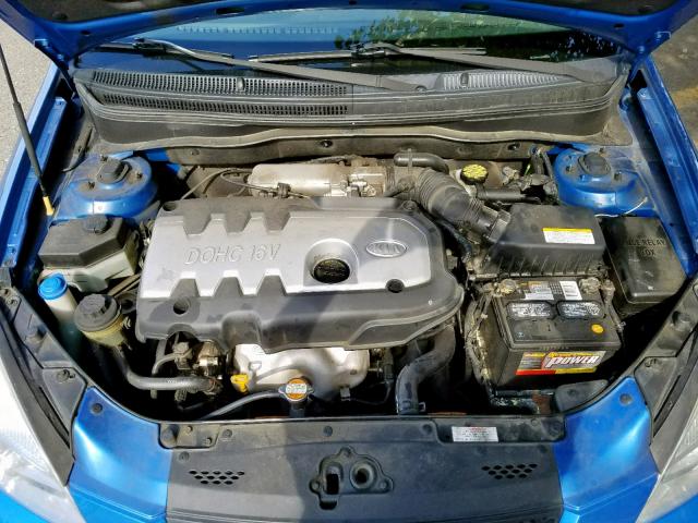 KNADE123666092766 - 2006 KIA RIO BLUE photo 7