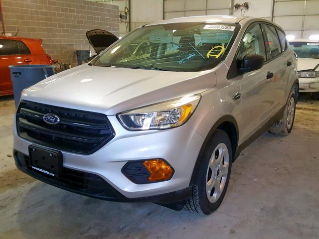 1FMCU0F77HUE35748 - 2017 FORD ESCAPE S GRAY photo 2