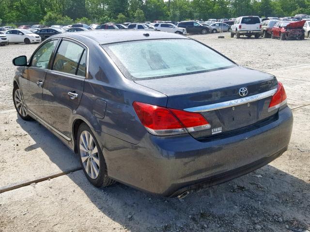 4T1BK3DB2BU414100 - 2011 TOYOTA AVALON BAS GRAY photo 3