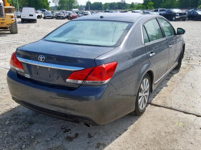 4T1BK3DB2BU414100 - 2011 TOYOTA AVALON BAS GRAY photo 4