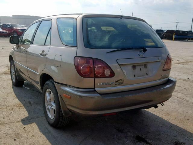 JT6GF10U5X0017819 - 1999 LEXUS RX 300 GOLD photo 3