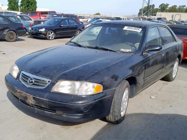 1YVGF22D4Y5128162 - 2000 MAZDA 626 ES BLACK photo 2