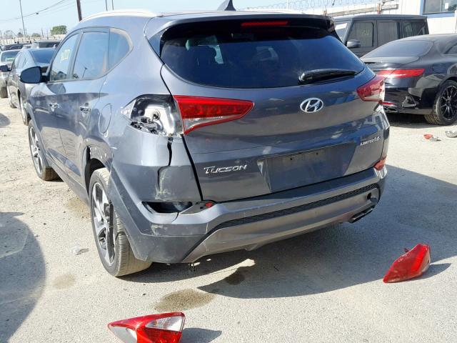 KM8J33A29GU076618 - 2016 HYUNDAI TUCSON LIM GRAY photo 3