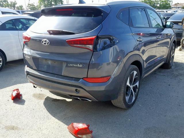 KM8J33A29GU076618 - 2016 HYUNDAI TUCSON LIM GRAY photo 4